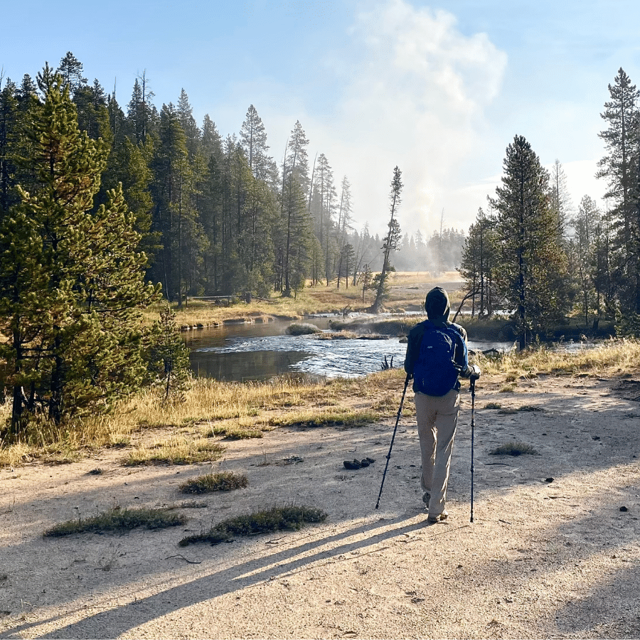 Hiking in Yellowstone National Park