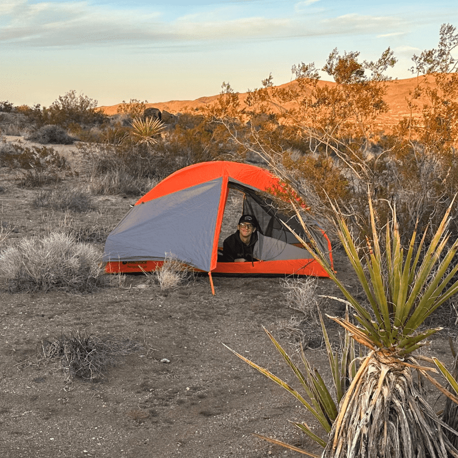 Tent in Joshua Tree National Park