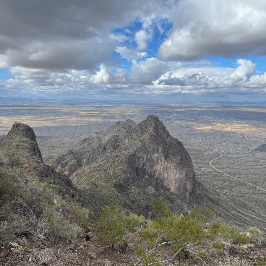 View from the summit of picacho peak